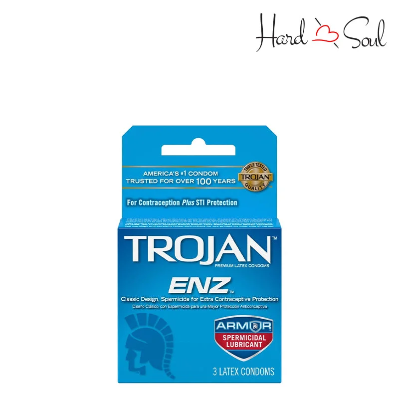 Trojan ENZ Condom with Spermicidal Lubricant 3 Count